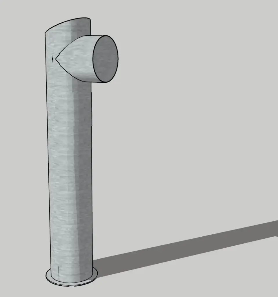 LICENSE PLATE RECOGNITION PEDESTAL, FREESTANDING, 19"