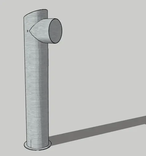 [LPR-001] LICENSE PLATE RECOGNITION PEDESTAL, FREESTANDING, 19"